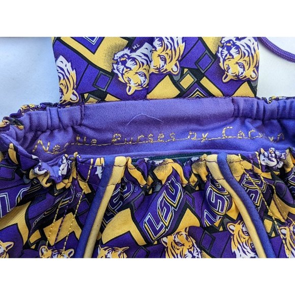 Necktie Purses by Carolyn -LSU Tigers purse - Picture 4 of 6